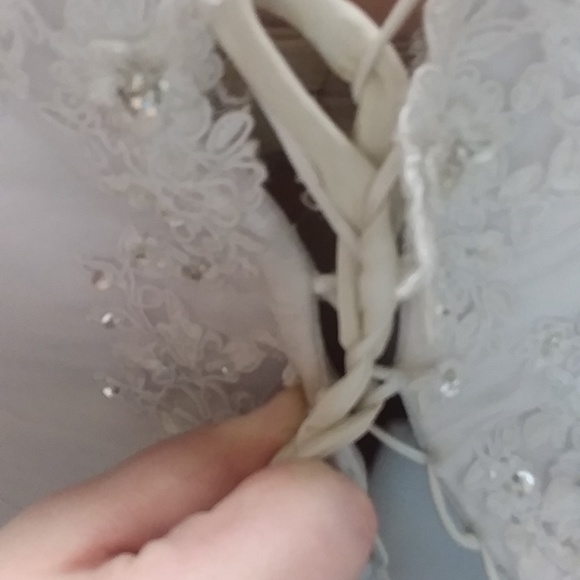 NWT Mermaid Style White Alfred Angelo Bridal Dress - Picture 8 of 10